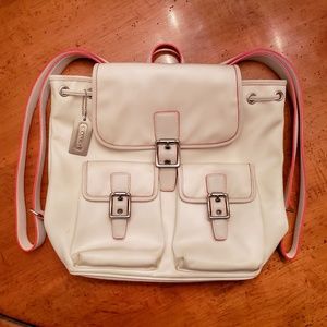 Coach Style #6258 Nylon Double Pocket Backpack